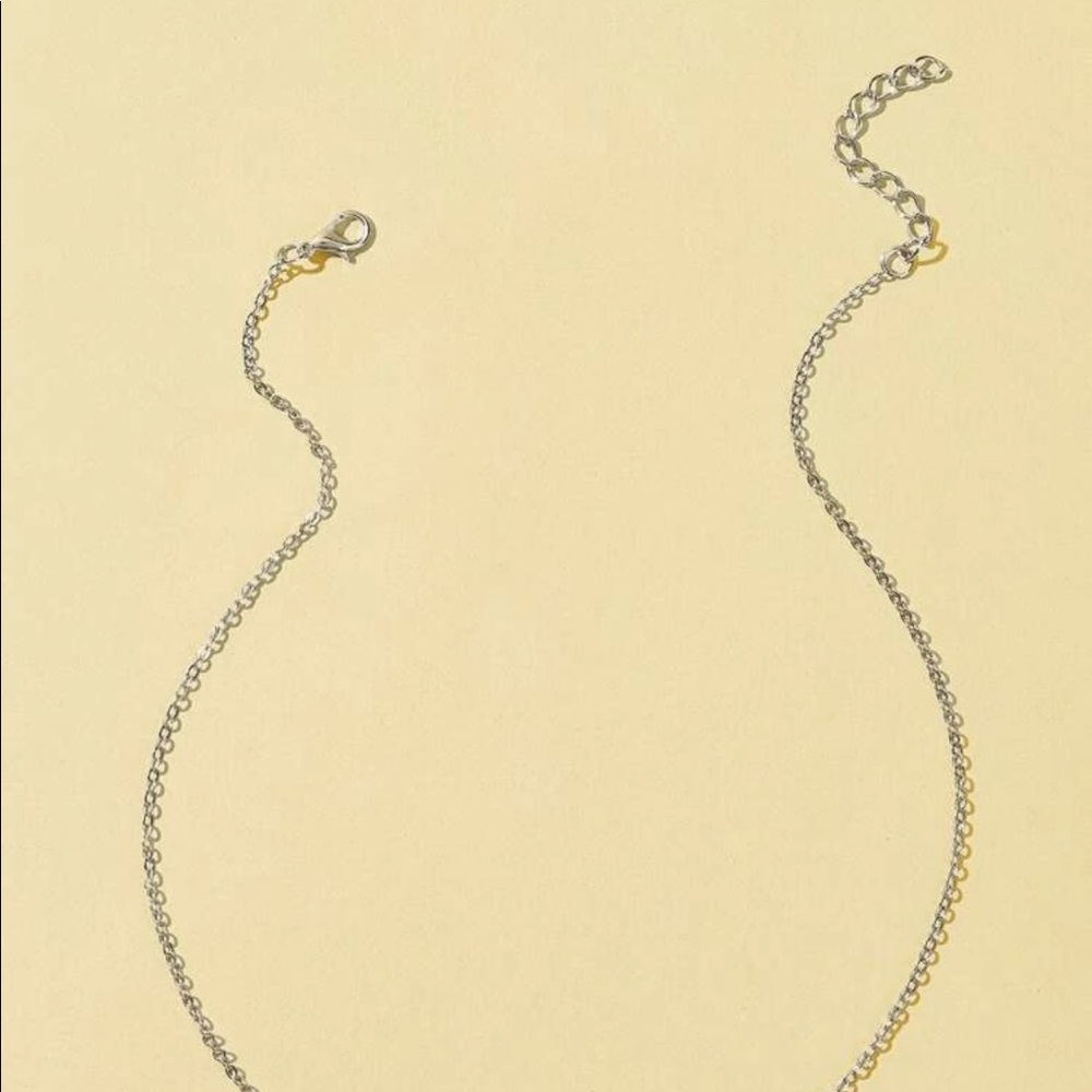 🍓1pc Pin Charm Chain Necklace - Picture 3 of 4